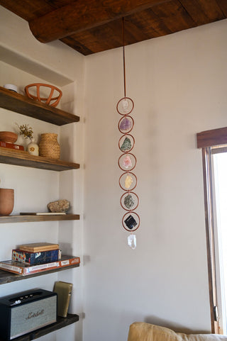 7 chakra gemstone hanging