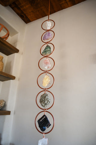 7 gemstone chakra hanging