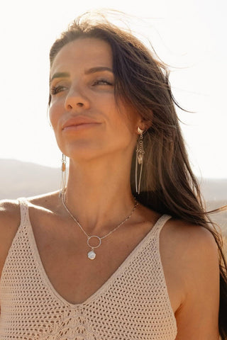 Still Waters Freshwater Pearl Silver Necklace