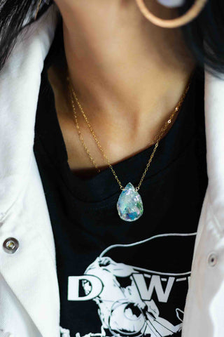 Good Vibes Aura Quartz Necklace