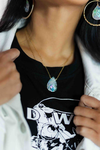 Good Vibes Aura Quartz Necklace