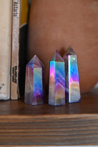 I Am The Light Amethyst Aura Crystal Tower