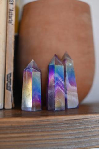 I Am The Light Amethyst Aura Crystal Tower
