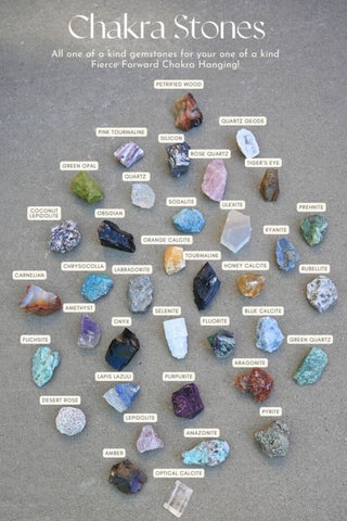 Highest Self Three Chakra Gemstone Hanging by Fierce Forward