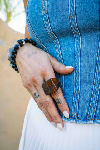 Grounded & Grateful Tiger's Eye Ring