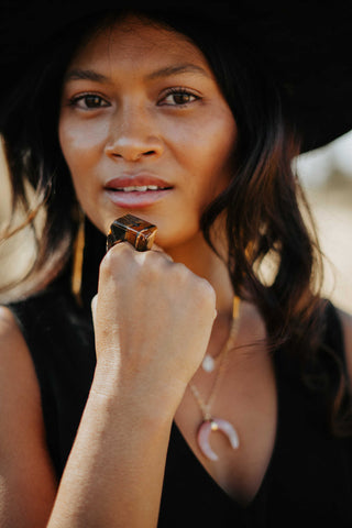 Grounded & Grateful Tiger's Eye Ring