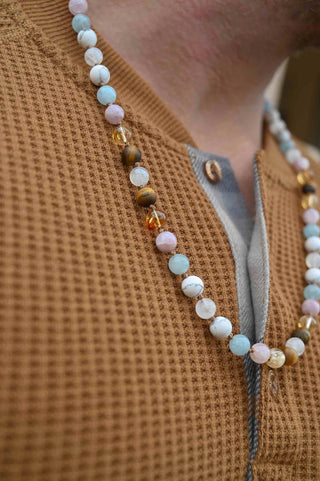 gemstone beaded necklace