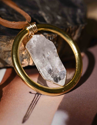 quartz crystal car charm accessory