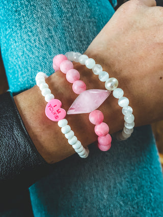 The Self Love Stack | Featuring Rose Quartz & Selenite Crystals