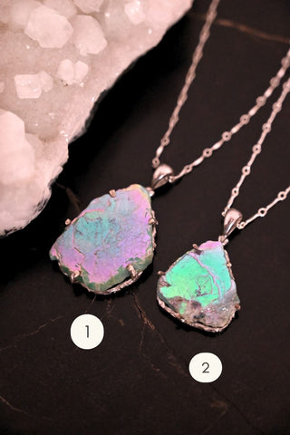 Calm Current Amazonite Silver Necklace