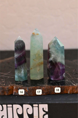 I Am Calm Feather Fluorite Tower
