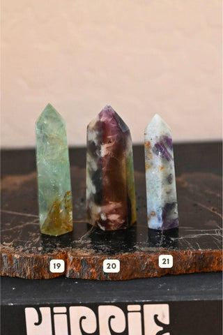 I Am Calm Feather Fluorite Tower