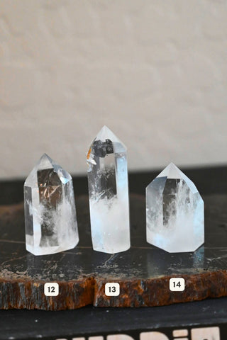 Crystal Clear Quartz Gemstone Tower
