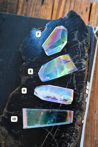 Good Vibes Around Me Angel Aura Quartz Stone