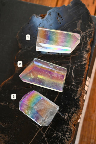 Good Vibes Around Me Angel Aura Quartz Stone