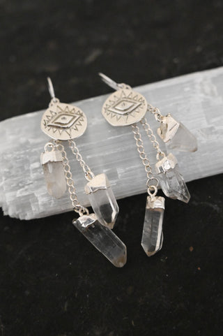 I Have Crystal Clarity Quartz Earrings