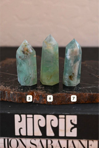 I Am Calm Feather Fluorite Tower