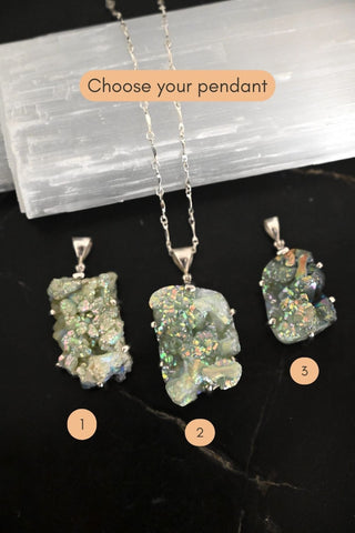 Inner Glow Aura Phrenite Necklace