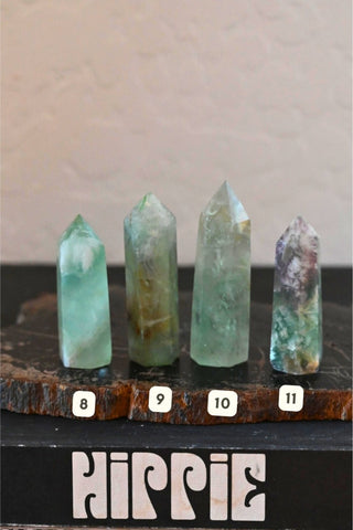 I Am Calm Feather Fluorite Tower
