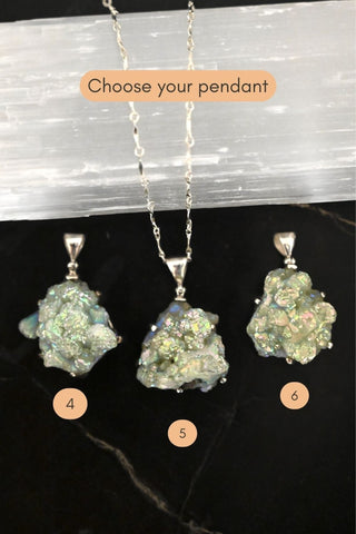 Inner Glow Aura Phrenite Necklace