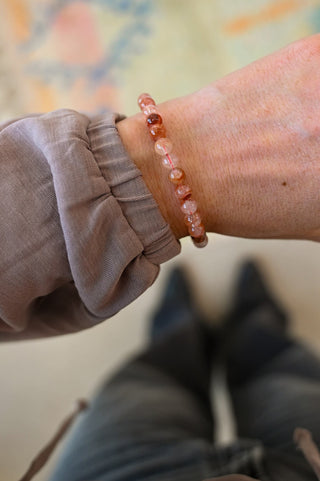 Inner Flame Fire Quartz Bracelet