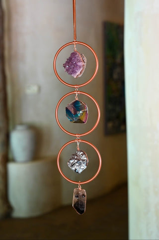 Mystic Embers Three Gemstone Hanging by Fierce Forward