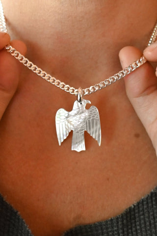 Soar Mother of Pearl Bird Necklace