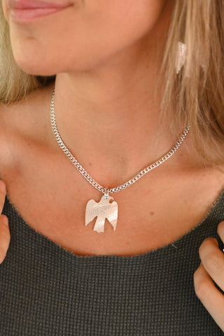 Soar Mother of Pearl Bird Necklace