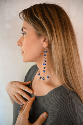 Lapis Ladder of Love Earrings