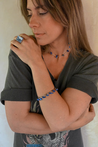 Full Circle Lapis Lazuli Vintage Bracelet