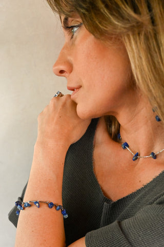 Full Circle Lapis Lazuli Vintage Bracelet