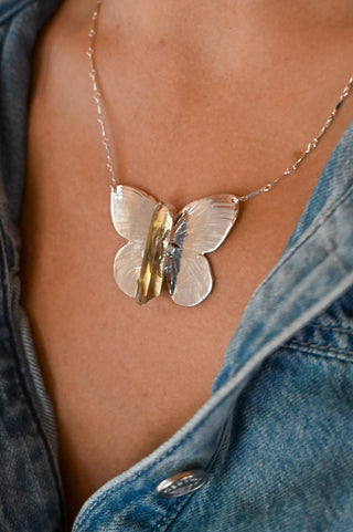 Wildwing Butterfly Quartz Necklace