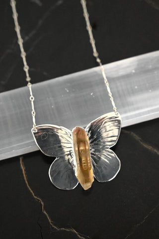 Wildwing Butterfly Quartz Necklace