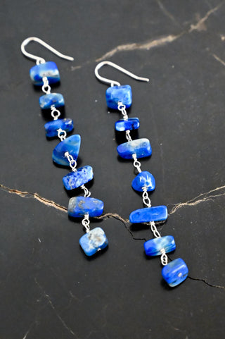 Lapis Ladder of Love Earrings
