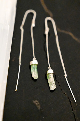 Current of Love Green Tourmaline Threaders