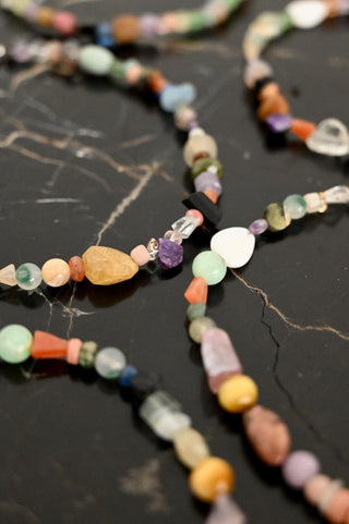 Earth Girl Vintage Gemstone Beaded Necklace