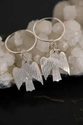Soar Mother of Pearl Bird & Earring Set