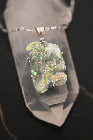 Inner Glow Aura Phrenite Necklace