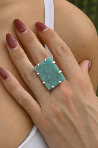 Manifesting Magic Amazonite Ring