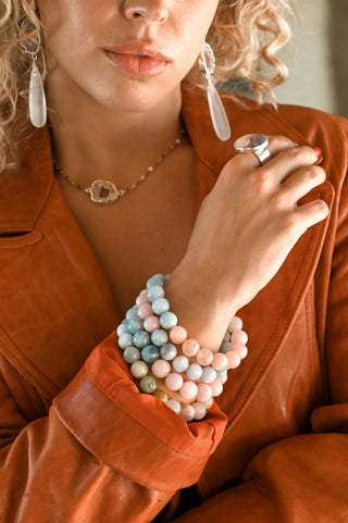 Heart Path Morganite Bracelet