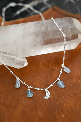 Into The Mystic Aquamarine Silver Necklace