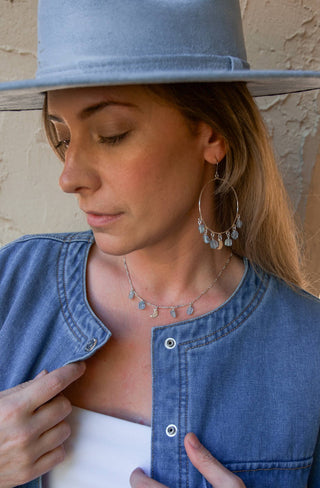 Into The Mystic Aquamarine Silver Necklace