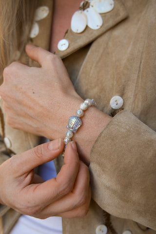 Wisdom Within Mystic Agate Buddha Bracelet