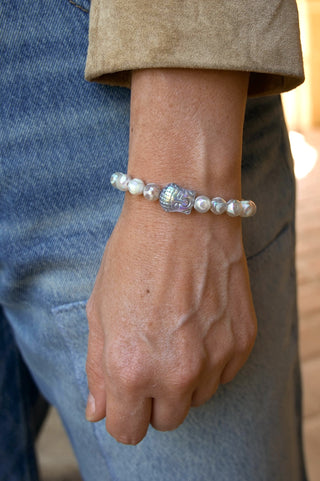 Wisdom Within Mystic Agate Buddha Bracelet