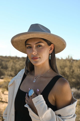 Still Waters Blue Aura Quartz Earrings