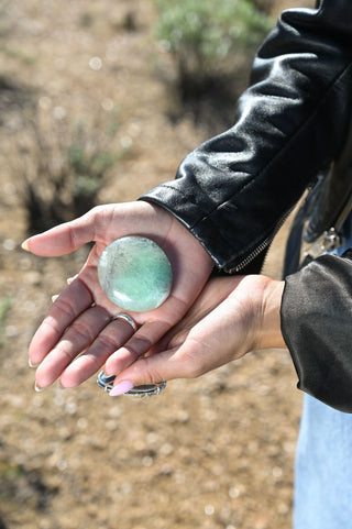 True Path Fluorite Palm Stone
