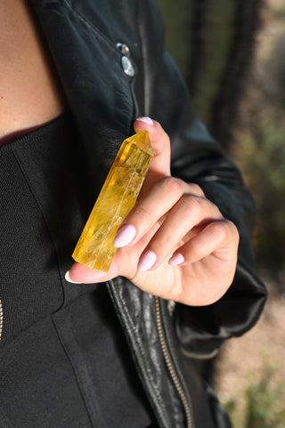 Desert Glow Yellow Fluorite Tower