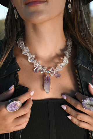 The Queen of Calm Amethyst Quartz Necklace