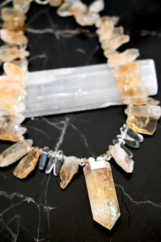 The Sun Within Citrine Quartz Necklace