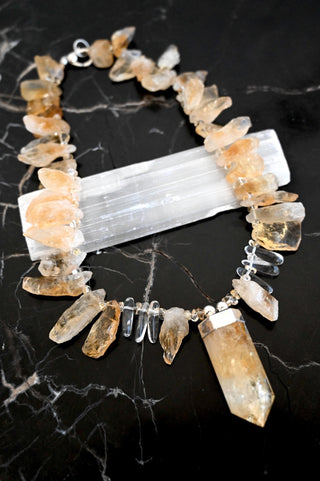 The Sun Within Citrine Quartz Necklace